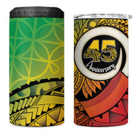 Vanuatu 45th Independence Anniversary 4 in 1 Can Cooler Tumbler Ni-Van Sandroing LT7 One Size: 16 oz Colorful - Polynesian Pride
