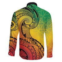 Vanuatu 45th Independence Anniversary Family Matching Off Shoulder Maxi Dress and Hawaiian Shirt Ni-Van Sandroing LT7 - Polynesian Pride