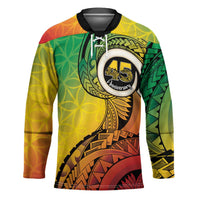 Vanuatu 45th Independence Anniversary Hockey Jersey Ni-Van Sandroing LT7 Unisex Colorful - Polynesian Pride