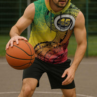 Vanuatu 45th Independence Anniversary Sleeveless Hoodie Ni-Van Sandroing - Polynesian Pride