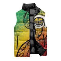 Vanuatu 45th Independence Anniversary Sleeveless Puffer Jacket Ni-Van Sandroing LT7 - Polynesian Pride