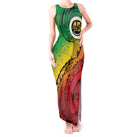 Vanuatu 45th Independence Anniversary Tank Maxi Dress Ni-Van Sandroing LT7 Women Colorful - Polynesian Pride