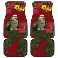 Kakapo Bird New Zealand Car Mats Floral Christmas
