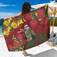 Kakapo Bird New Zealand Sarong Floral Christmas