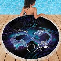 Polynesian Personalized Memorial Beach Blanket Oceanic Infinity Symbol - Until We Meet Again LT7 - Polynesian Pride