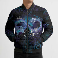 Polynesian Personalized Memorial Bomber Puffer Jacket Oceanic Infinity Symbol - Until We Meet Again LT7 - Polynesian Pride