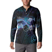 Polynesian Personalized Memorial Button Sweatshirt Oceanic Infinity Symbol - Until We Meet Again LT7 - Polynesian Pride