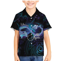 Polynesian Personalized Memorial Family Matching Mermaid Dress and Hawaiian Shirt Oceanic Infinity Symbol - Until We Meet Again - Polynesian Pride