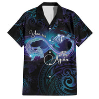 Polynesian Personalized Memorial Family Matching Puletasi and Hawaiian Shirt Oceanic Infinity Symbol - Until We Meet Again LT7 Dad's Shirt - Short Sleeve Black - Polynesian Pride
