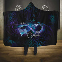 Polynesian Personalized Memorial Hooded Blanket Oceanic Infinity Symbol - Until We Meet Again - Polynesian Pride