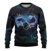 Polynesian Personalized Memorial Ugly Christmas Sweater Oceanic Infinity Symbol - Until We Meet Again LT7 - Polynesian Pride