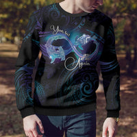 Polynesian Personalized Memorial Ugly Christmas Sweater Oceanic Infinity Symbol - Until We Meet Again LT7 - Polynesian Pride
