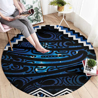 New Zealand Matariki Round Carpet Galaxy Styled Taniko