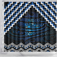New Zealand Matariki Shower Curtain Galaxy Styled Taniko