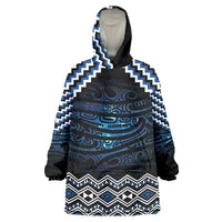 New Zealand Matariki Wearable Blanket Hoodie Galaxy Styled Taniko