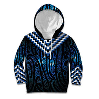 New Zealand Matariki Kid Hoodie Galaxy Poutama Motifs