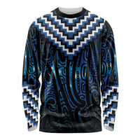 New Zealand Matariki Long Sleeve Shirt Galaxy Poutama Motifs