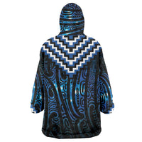 New Zealand Matariki Wearable Blanket Hoodie Galaxy Poutama Motifs