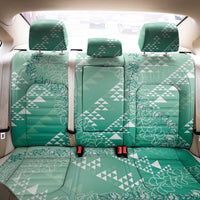 Hawaii Jade Green Kapa Back Car Seat Cover Vintage 'Ohe Kāpala Motifs Mix Plumeria Leis