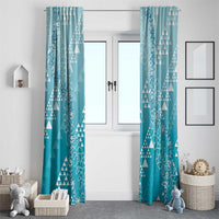 Hawaii Turquoise Kapa Window Curtain Vintage 'Ohe Kāpala Motifs Mix Plumeria Leis LT7 - Polynesian Pride