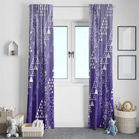 Hawaii Lavender Kapa Window Curtain Vintage 'Ohe Kāpala Motifs Mix Plumeria Leis LT7 - Polynesian Pride