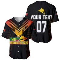 Personalised PNG Hunters Rugby Baseball Jersey Motuan Style LT7 - Polynesian Pride