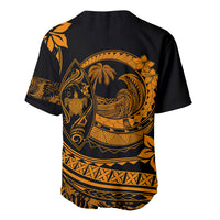 Polynesian Plumeria Baseball Jersey Ride The Waves - Orange LT7 - Polynesian Pride