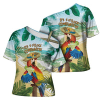 Aloha Hawaii It's 5 o'clock Somewhere Cross Shoulder Shirt - Polynesian Pride