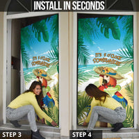 Aloha Hawaii It's 5 o'clock Somewhere Door Cover - Polynesian Pride