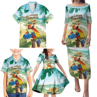 Aloha Hawaii It's 5 o'clock Somewhere Family Matching Puletasi and Hawaiian Shirt LT7 - Polynesian Pride