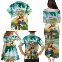 Aloha Hawaii It's 5 o'clock Somewhere Family Matching Puletasi and Hawaiian Shirt LT7 - Polynesian Pride
