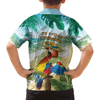 Aloha Hawaii It's 5 o'clock Somewhere Family Matching Tank Maxi Dress and Hawaiian Shirt LT7 - Polynesian Pride