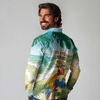 Aloha Hawaii It's 5 o'clock Somewhere Long Sleeve Polo Shirt LT7 - Polynesian Pride