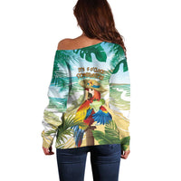 Aloha Hawaii It's 5 o'clock Somewhere Off Shoulder Sweater - Polynesian Pride