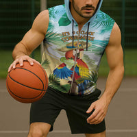 Aloha Hawaii It's 5 o'clock Somewhere Sleeveless Zip Hoodie - Polynesian Pride