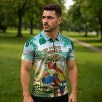 Aloha Hawaii It's 5 o'clock Somewhere Zipper Polo Shirt - Polynesian Pride