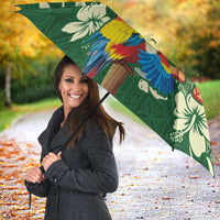 Moss Green Tropical Christmas Hawaii Tapa Umbrella Aloha Santa Drink Party - Polynesian Pride