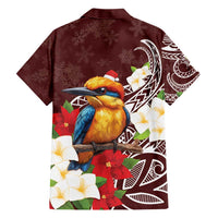 Felis Pasgua Guam Hawaiian Shirt Christmas Sihek Kingfisher with Guasali LT7 - Polynesian Pride