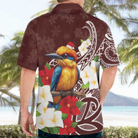 Felis Pasgua Guam Hawaiian Shirt Christmas Sihek Kingfisher with Guasali LT7 - Polynesian Pride