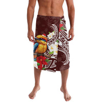 Felis Pasgua Guam Lavalava Christmas Sihek Kingfisher with Guasali LT7 Crimson - Polynesian Pride