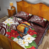 Felis Pasgua Guam Quilt Bed Set Christmas Sihek Kingfisher with Guasali LT7 - Polynesian Pride