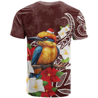 Felis Pasgua Guam T Shirt Christmas Sihek Kingfisher with Guasali LT7 - Polynesian Pride