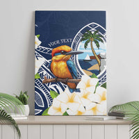 Hafa Adai Guam Canvas Wall Art Sihek Guam Kingfisher with Guasali LT7 - Polynesian Pride