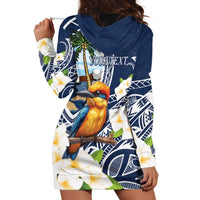 Hafa Adai Guam Hoodie Dress Sihek Guam Kingfisher with Guasali LT7 - Polynesian Pride