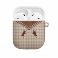 Aloha Hawaii Cowboys Paniolo AirPods Case Beige Palaka LT7 Beige - Polynesian Pride