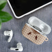 Aloha Hawaii Cowboys Paniolo AirPods Case Beige Palaka LT7 - Polynesian Pride