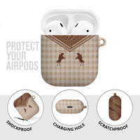 Aloha Hawaii Cowboys Paniolo AirPods Case Beige Palaka LT7 - Polynesian Pride