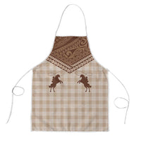 Aloha Hawaii Cowboys Paniolo Apron Beige Palaka LT7 Beige - Polynesian Pride