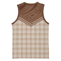 Aloha Hawaii Cowboys Paniolo Basketball Jersey Beige Palaka - Polynesian Pride