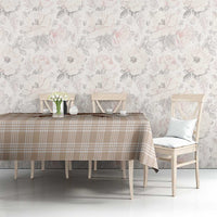 Aloha Hawaii Cowboys Paniolo Tablecloth Beige Palaka - Polynesian Pride